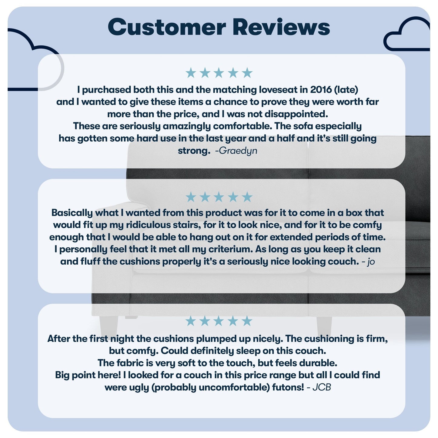Divano Serta Palisades 73 Track Arm, in poliestere di facile manutenzione, con schienale morbido e cuscini di seduta a molle insacchettate.