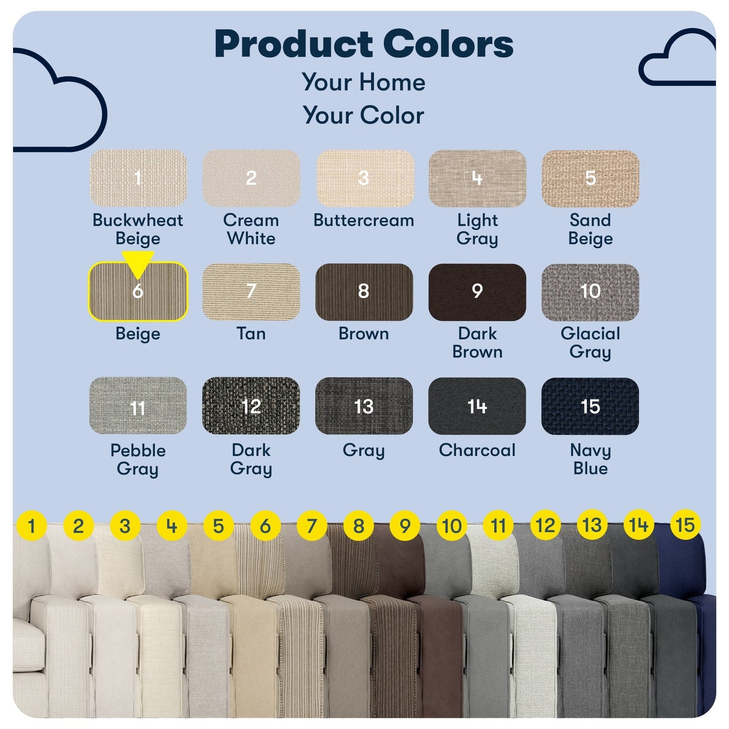 Divano Serta Palisades 73 Track Arm, in poliestere di facile manutenzione, con schienale morbido e cuscini di seduta a molle insacchettate.