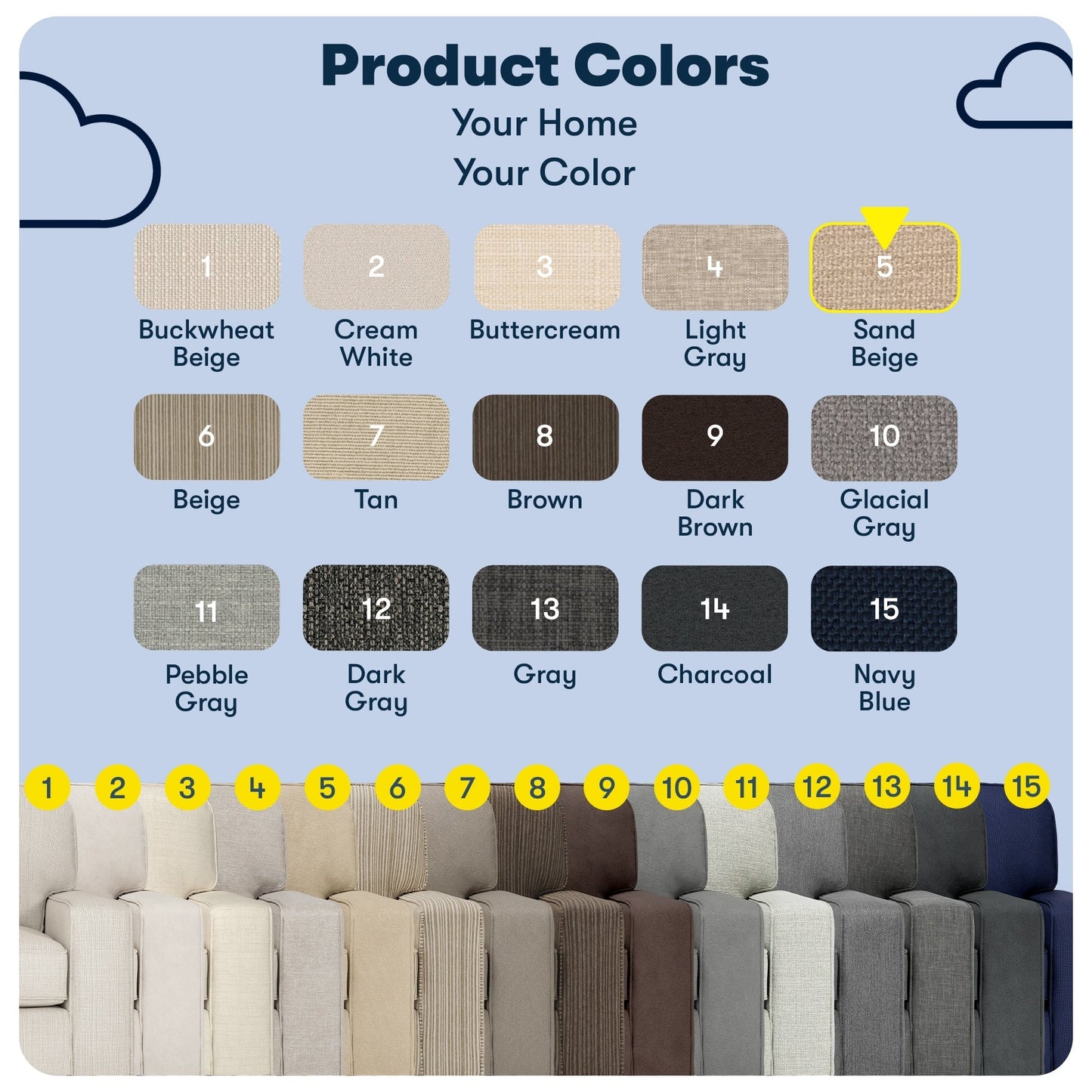 Divano Serta Palisades 73 Track Arm, in poliestere di facile manutenzione, con schienale morbido e cuscini di seduta a molle insacchettate.