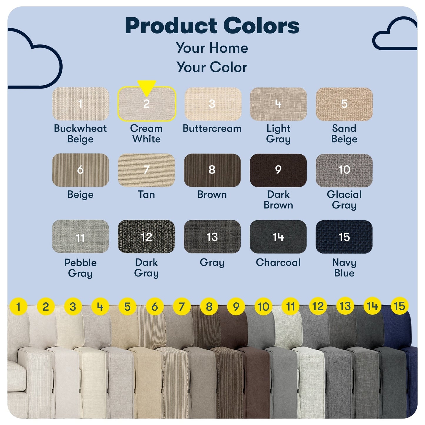 Divano Serta Palisades 73 Track Arm, in poliestere di facile manutenzione, con schienale morbido e cuscini di seduta a molle insacchettate.