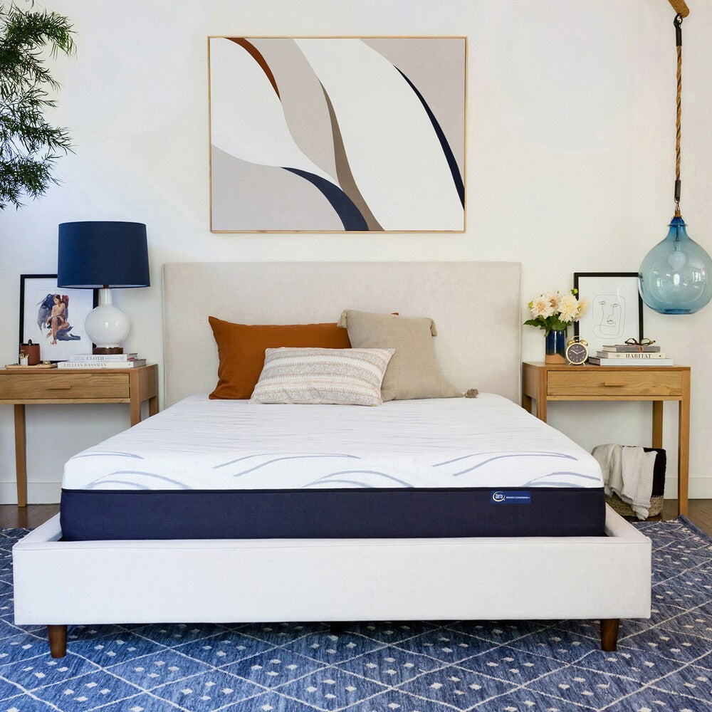 Materasso Serta Perfect Sleeper in memory foam gel da 10 pollici per letto matrimoniale in una scatola