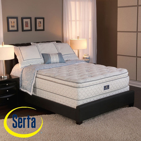 Materasso Serta Perfect Sleeper Conviction Super Pillow Top King-size e set di molle insacchettate