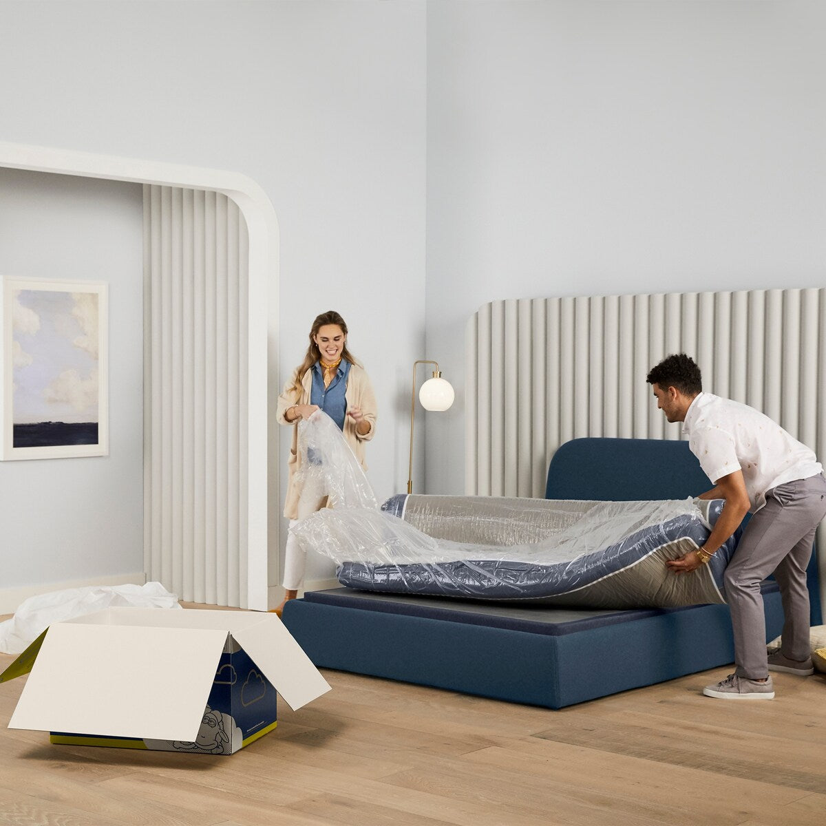 Materasso Serta Perfect Sleeper Nestled Night 10 in una scatola