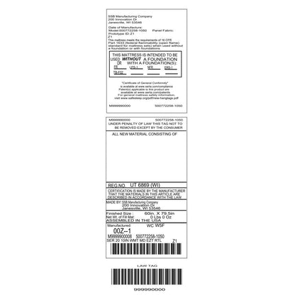 Materasso in memory foam Serta SleepToGo 10 Cooling Gel in una scatola