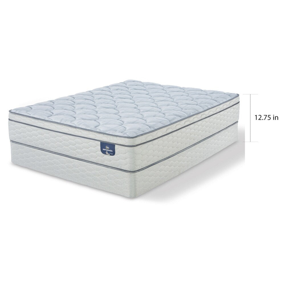 Materasso a molle insacchettate Serta SleepTrue da 12,5 pollici Malloy Euro Top Plush