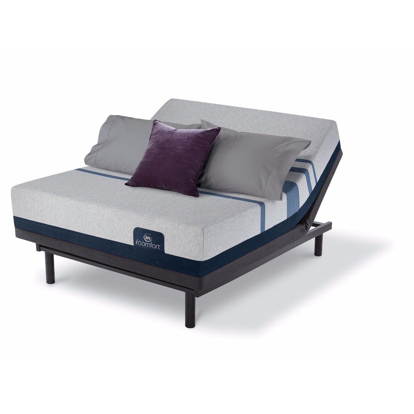 Set di materassi in memory foam regolabile Serta iComfort Blue 500 da 11 pollici Queen-size