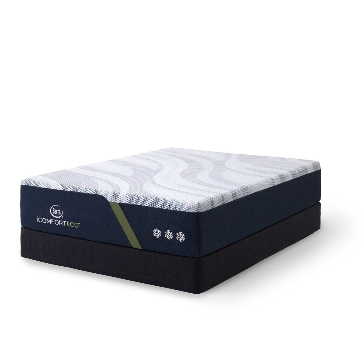 Set materasso rigido in memory foam Serta iComfortECO F30LTX 14,75