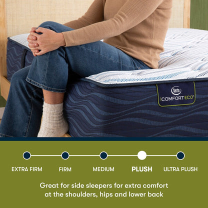 Materasso ibrido Serta iComfortECO Q30LTX 15,75 e set base regolabile