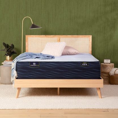 Materasso ibrido Serta iComfortECO S50UHD 16.75 di medie dimensioni e set base regolabile