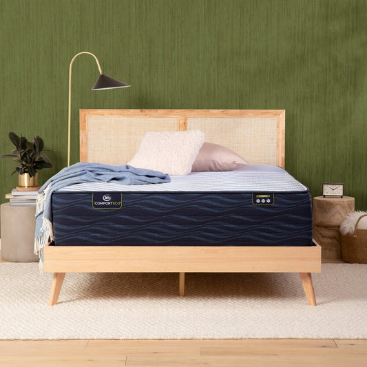 Materasso ibrido Serta iComfortECO S50UHD 16.75 di medie dimensioni e set base regolabile