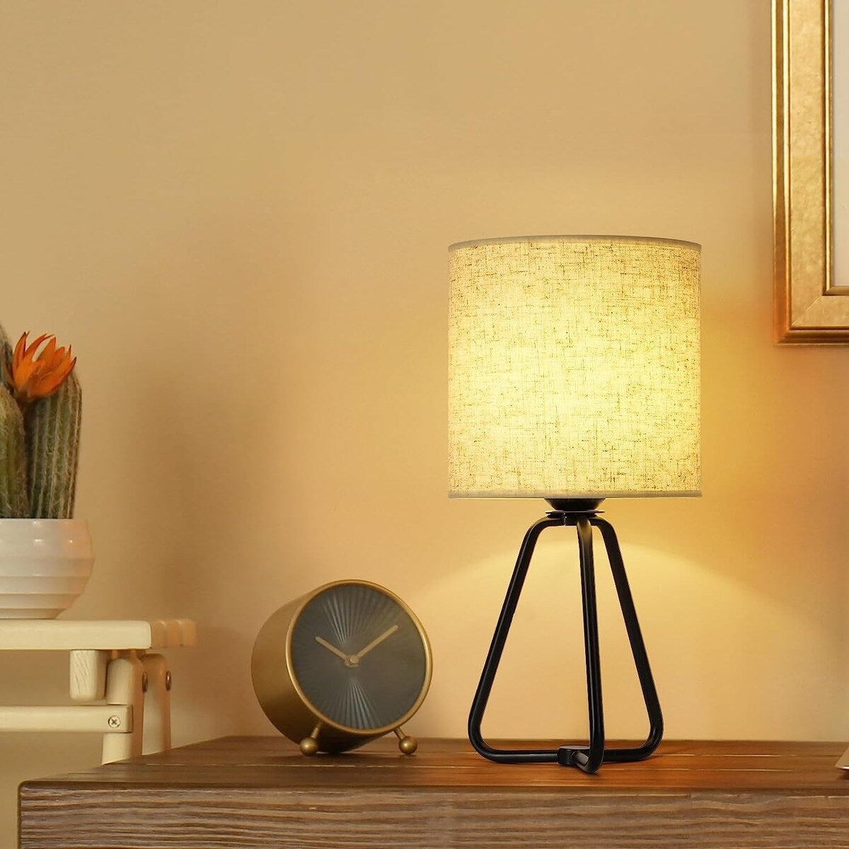 Set di 2 graziose lampade da comodino moderne per soggiorno e camera da letto