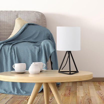 Set di 2 graziose lampade da comodino moderne per soggiorno e camera da letto