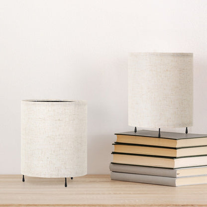 Set di 2 piccole lampade da tavolo con luce notturna e telecomando