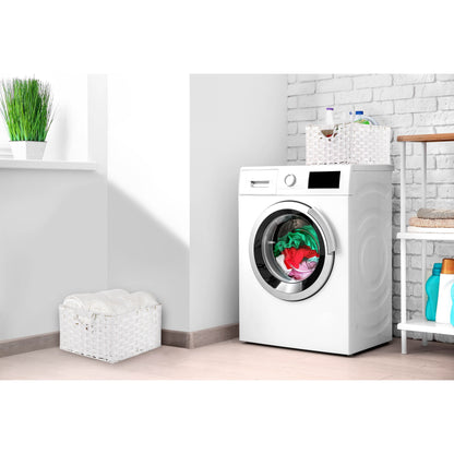 Cesto portaoggetti pieghevole a cubo intrecciato a mano Seville Classics (confezione da 2)