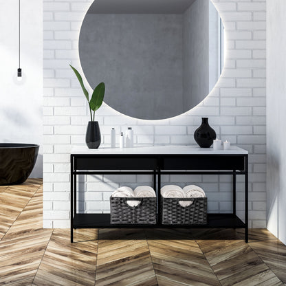 Cesto portaoggetti pieghevole a cubo intrecciato a mano Seville Classics (confezione da 2)