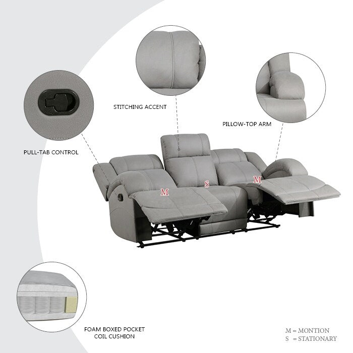 Divano reclinabile manuale Sherwood