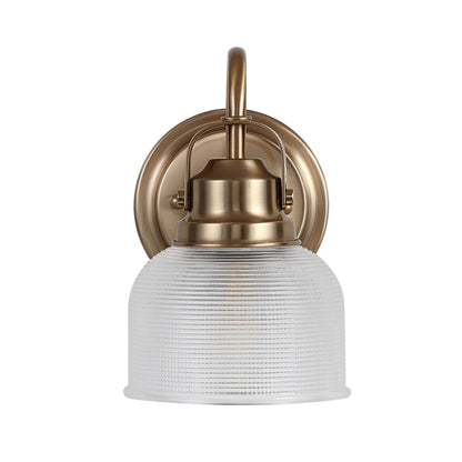 Lampada da toeletta a LED Shirley in metallo/vetro, di JONATHAN Y