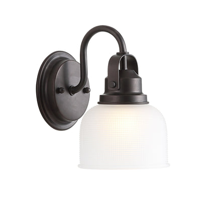 Lampada da toeletta a LED Shirley in metallo/vetro, di JONATHAN Y