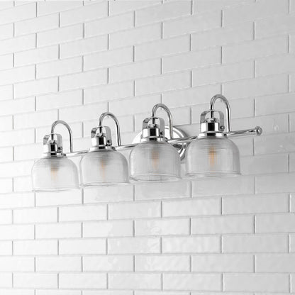 Lampada da toeletta a LED Shirley in metallo/vetro, di JONATHAN Y