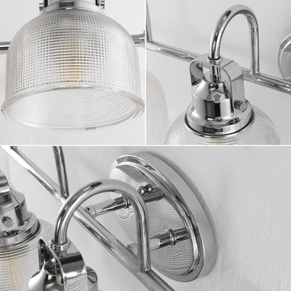 Lampada da toeletta a LED Shirley in metallo/vetro, di JONATHAN Y