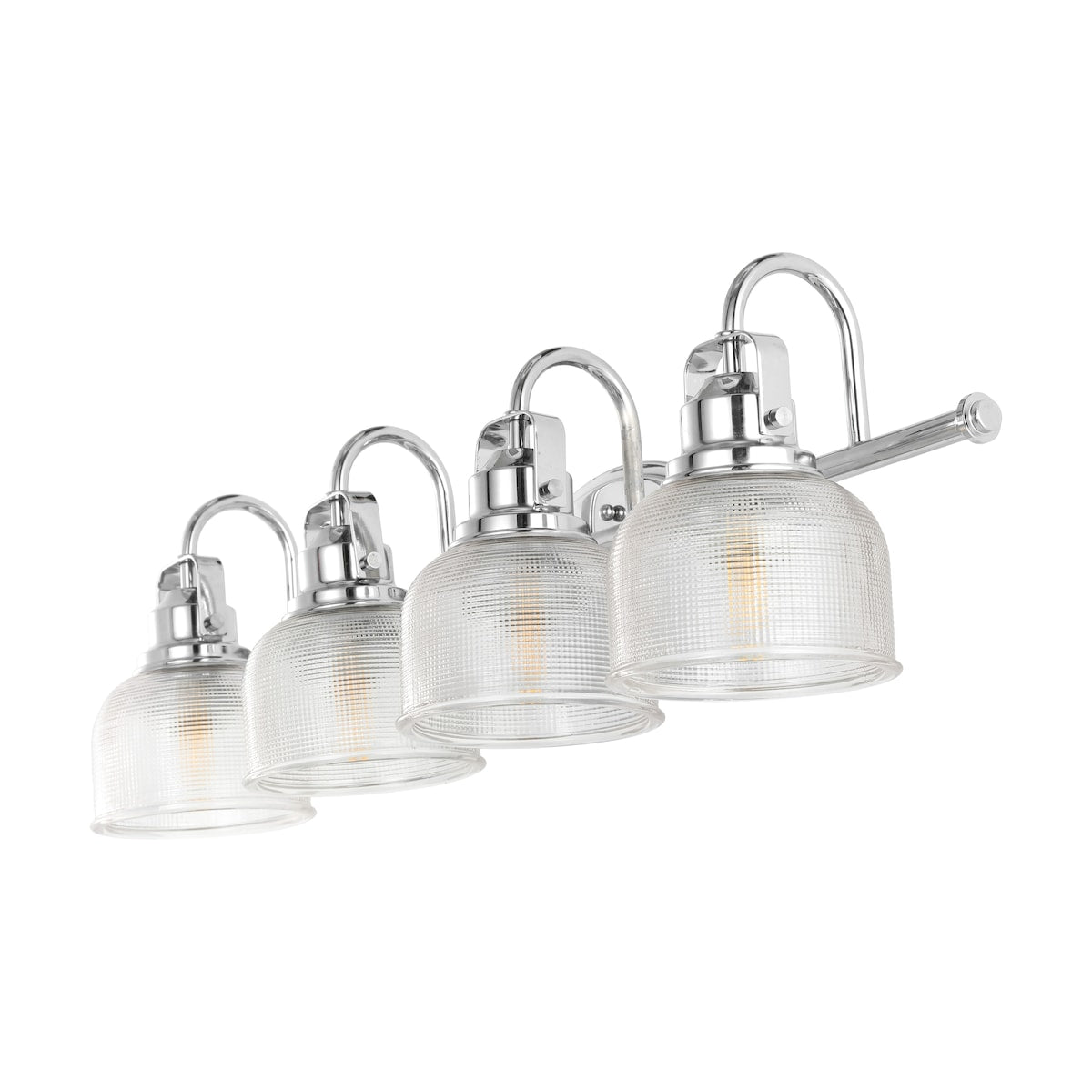 Lampada da toeletta a LED Shirley in metallo/vetro, di JONATHAN Y