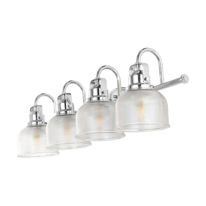 Lampada da toeletta a LED Shirley in metallo/vetro, di JONATHAN Y