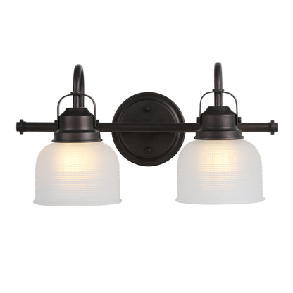 Lampada da toeletta a LED Shirley in metallo/vetro, di JONATHAN Y