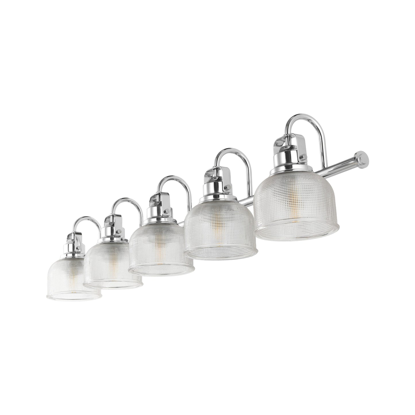 Lampada da toeletta a LED Shirley in metallo/vetro, di JONATHAN Y