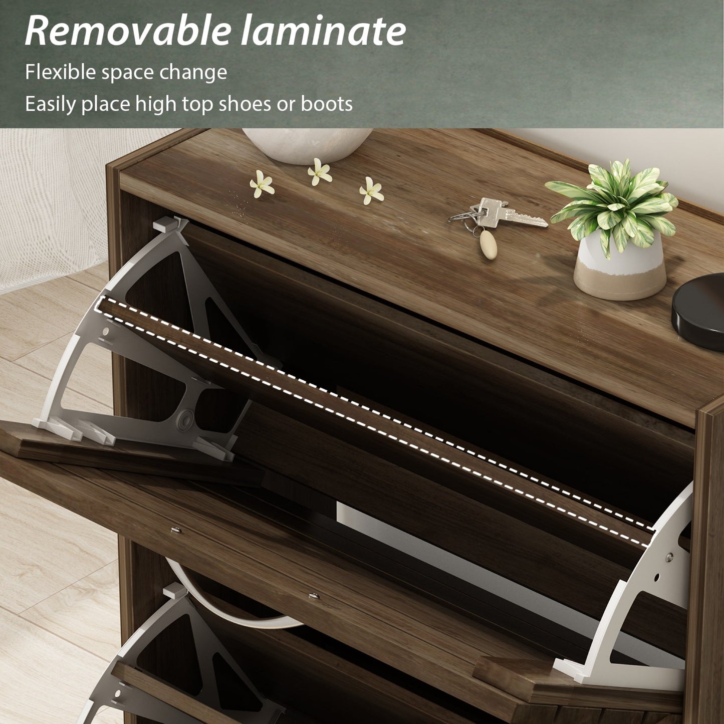 Mobiletto portascarpe Mobiletto portascarpe moderno per ingresso corridoio