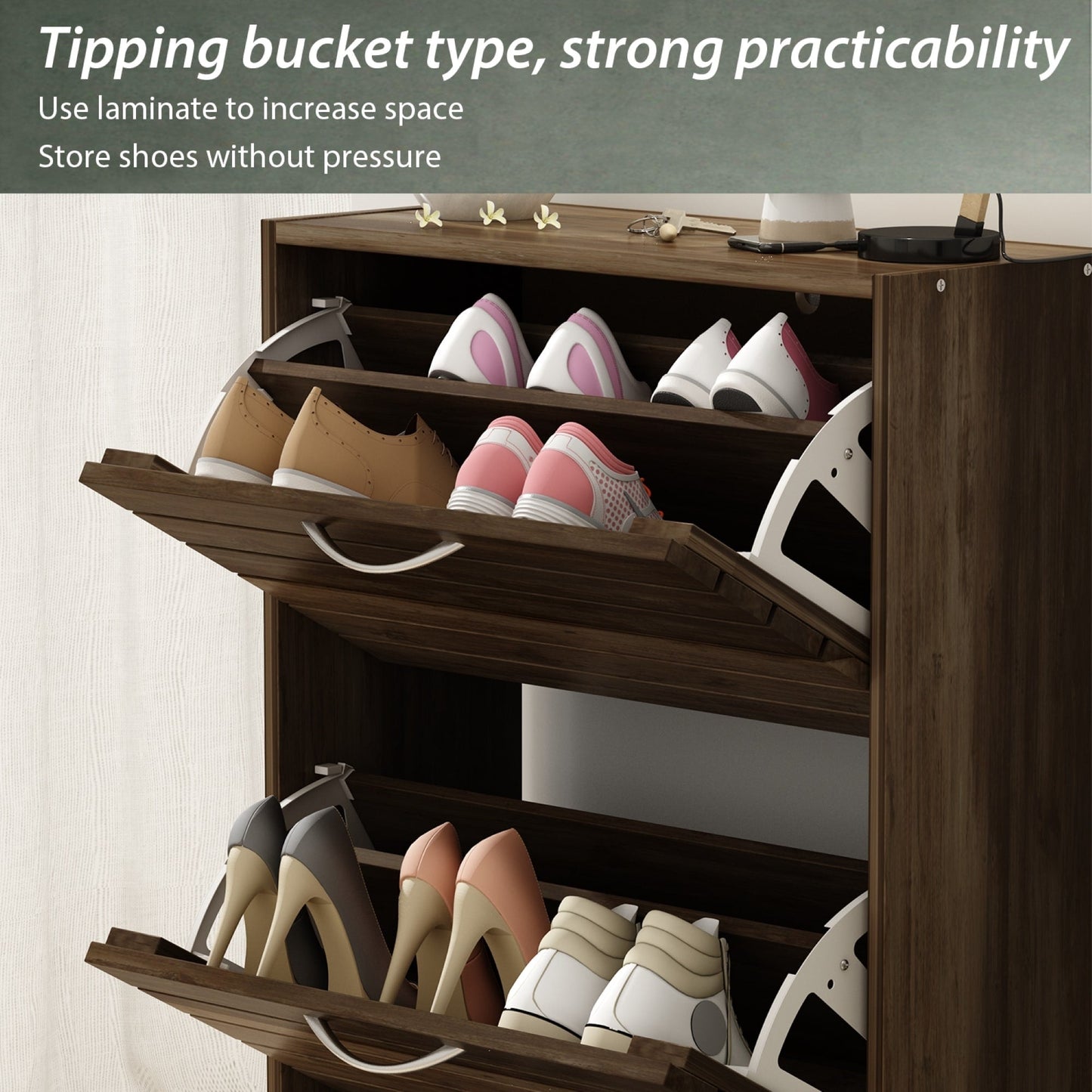 Mobiletto portascarpe Mobiletto portascarpe moderno per ingresso corridoio