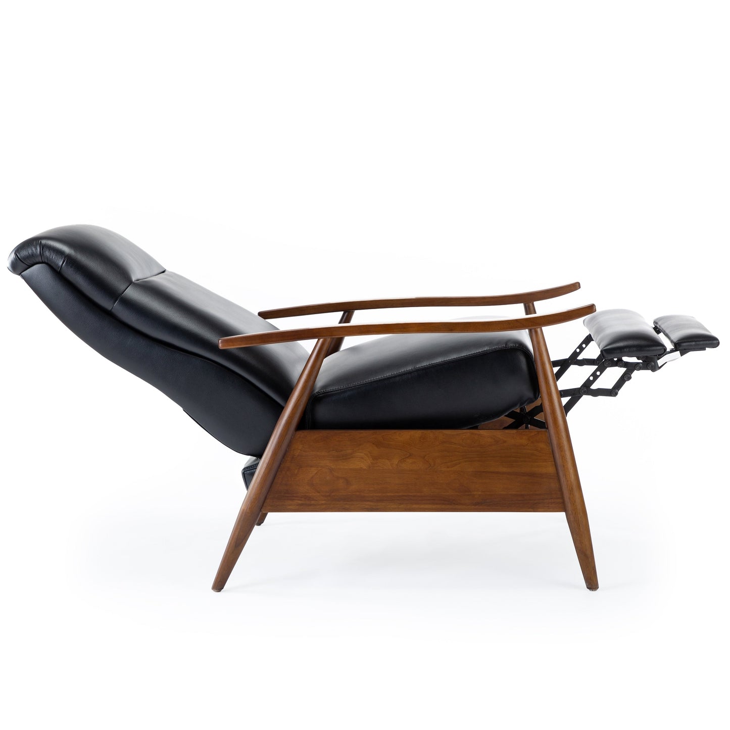 Poltrona reclinabile imbottita in legno con schienale reclinabile Sienna di Greyson Living