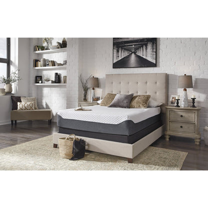 Pacchetto materasso king size Signature Design by Ashley Chime Elite da 12 pollici, nero/bianco, 2 pezzi