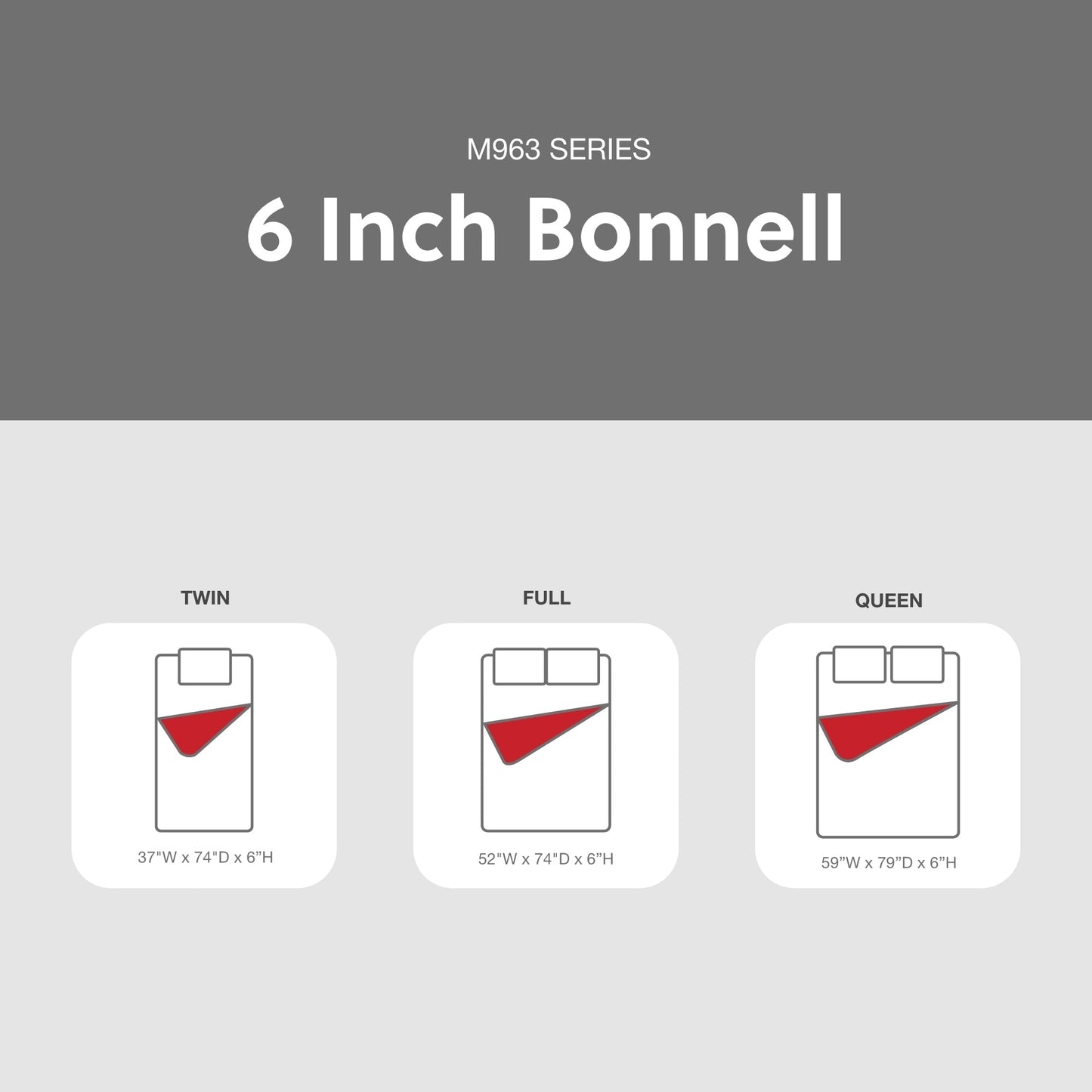 Materasso Signature Design by Ashley Bonell Queen da 6 pollici