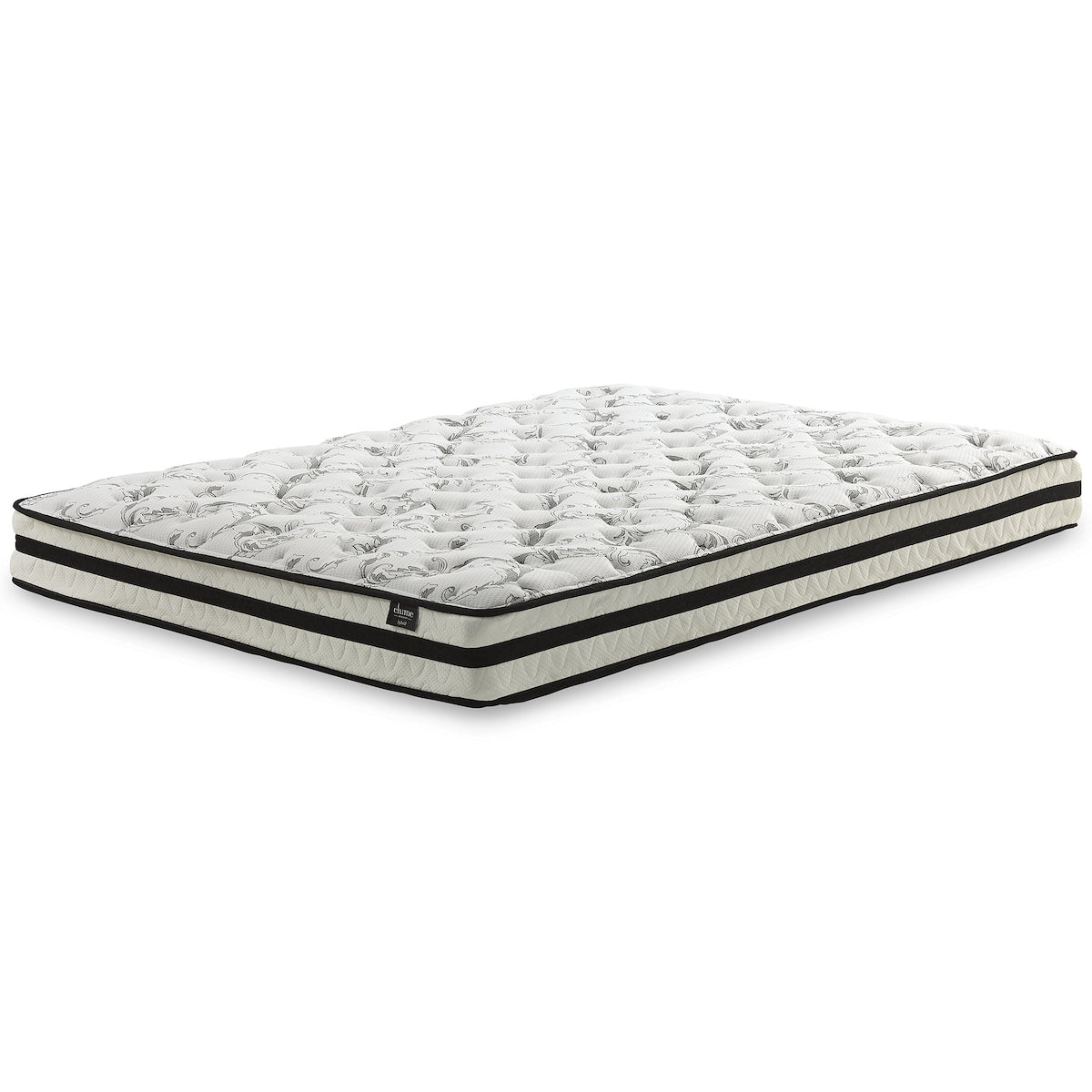 Pacchetto materasso Signature Design by Ashley Chime Innerspring da 8 pollici, nero/bianco, 2 pezzi