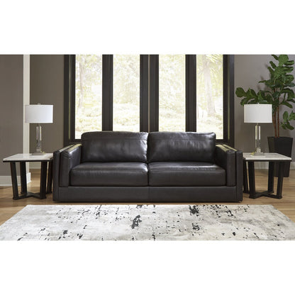 Divano Signature Design by Ashley Amiata Onyx - 96L x 41P x 35A
