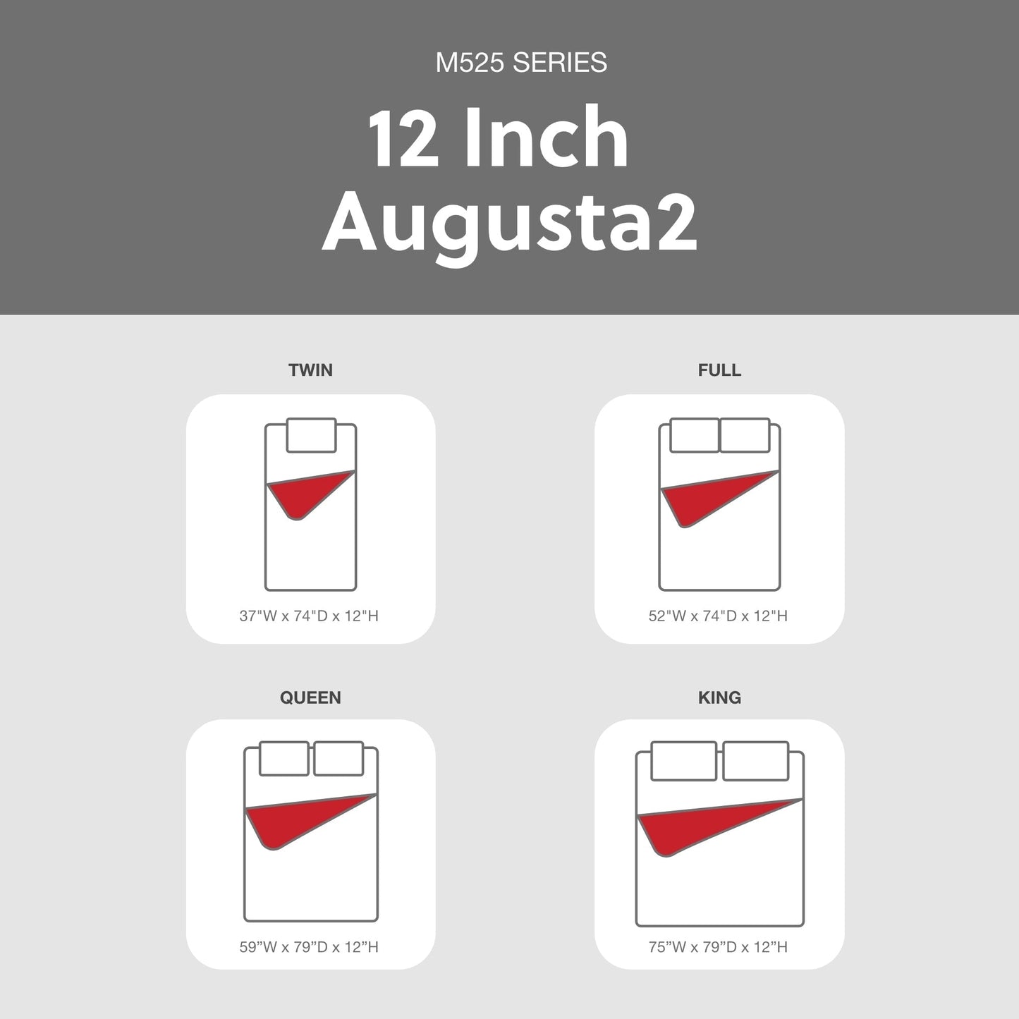 Materasso Signature Design by Ashley Augusta2 da 12 pollici