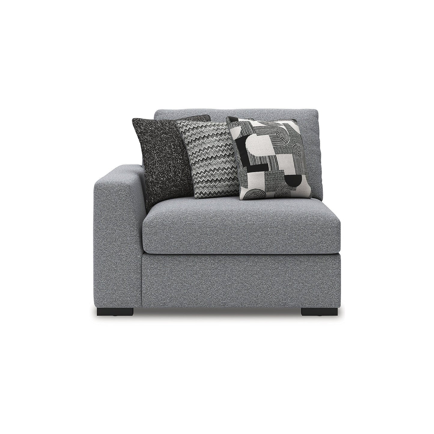 Divano componibile Signature Design by Ashley Bealton grigio a 3 pezzi - 140 L x 44 P x 41 A