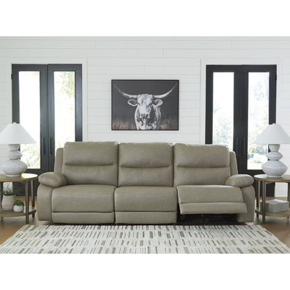 Divano componibile reclinabile elettrico Signature Design by Ashley Brannigan grigio, 3 pezzi - 112 L x 41 P x 42 A