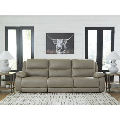 Divano componibile reclinabile elettrico Signature Design by Ashley Brannigan grigio, 3 pezzi - 112 L x 41 P x 42 A