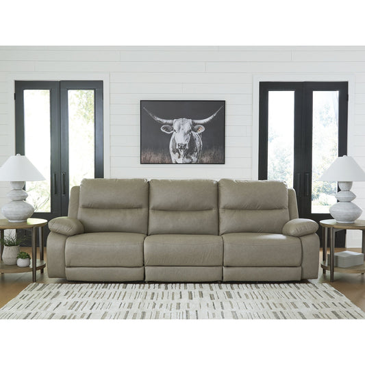 Divano componibile reclinabile elettrico Signature Design by Ashley Brannigan grigio, 3 pezzi - 112 L x 41 P x 42 A