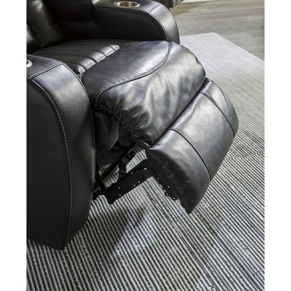 Divano reclinabile Signature Design by Ashley Caveman Den Midnight Power - 86 L x 42 P x 42 A