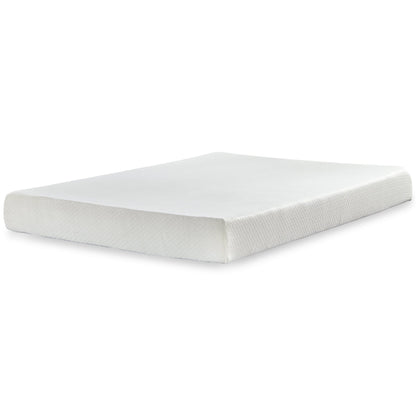 Pacchetto materasso king size Signature Design by Ashley Chime da 8 pollici in memory foam bianco, 2 pezzi