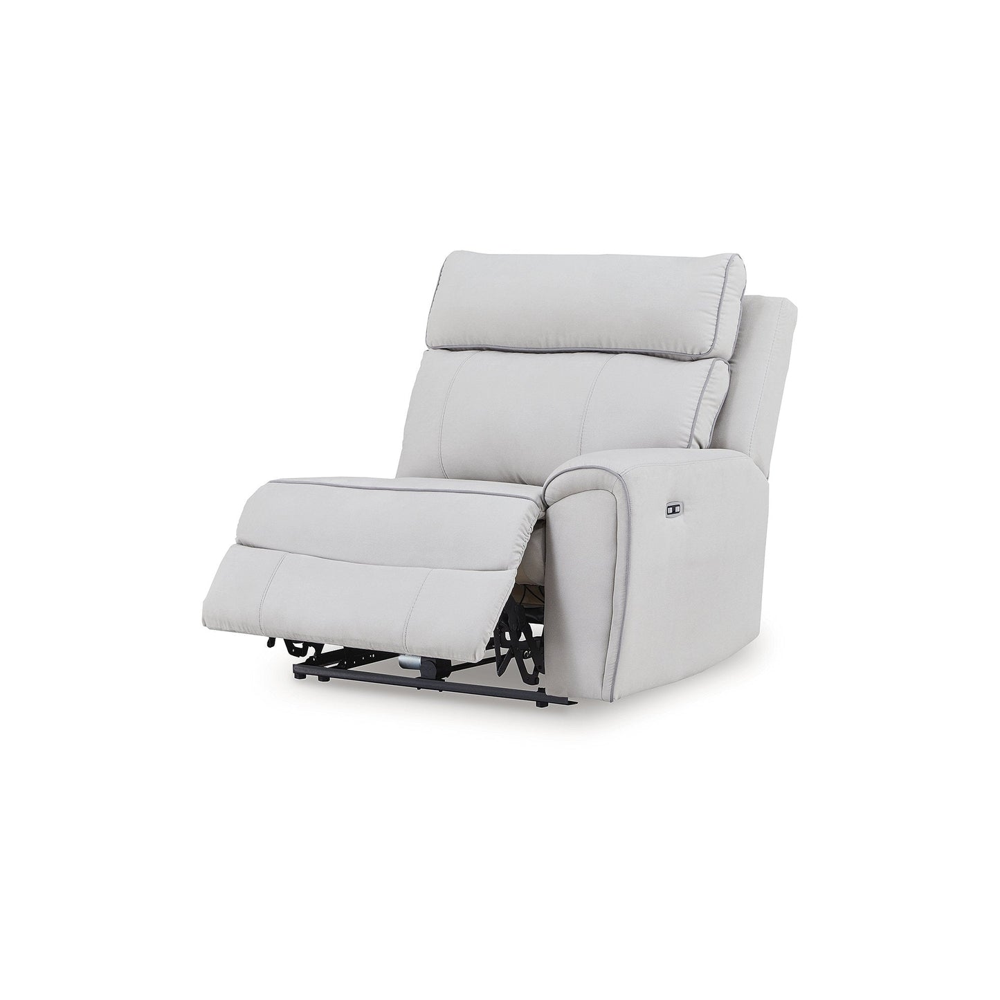 Divano componibile reclinabile elettrico Signature Design by Ashley Grafton Pike Gray a 3 pezzi - 116 L x 41 P x 43 A