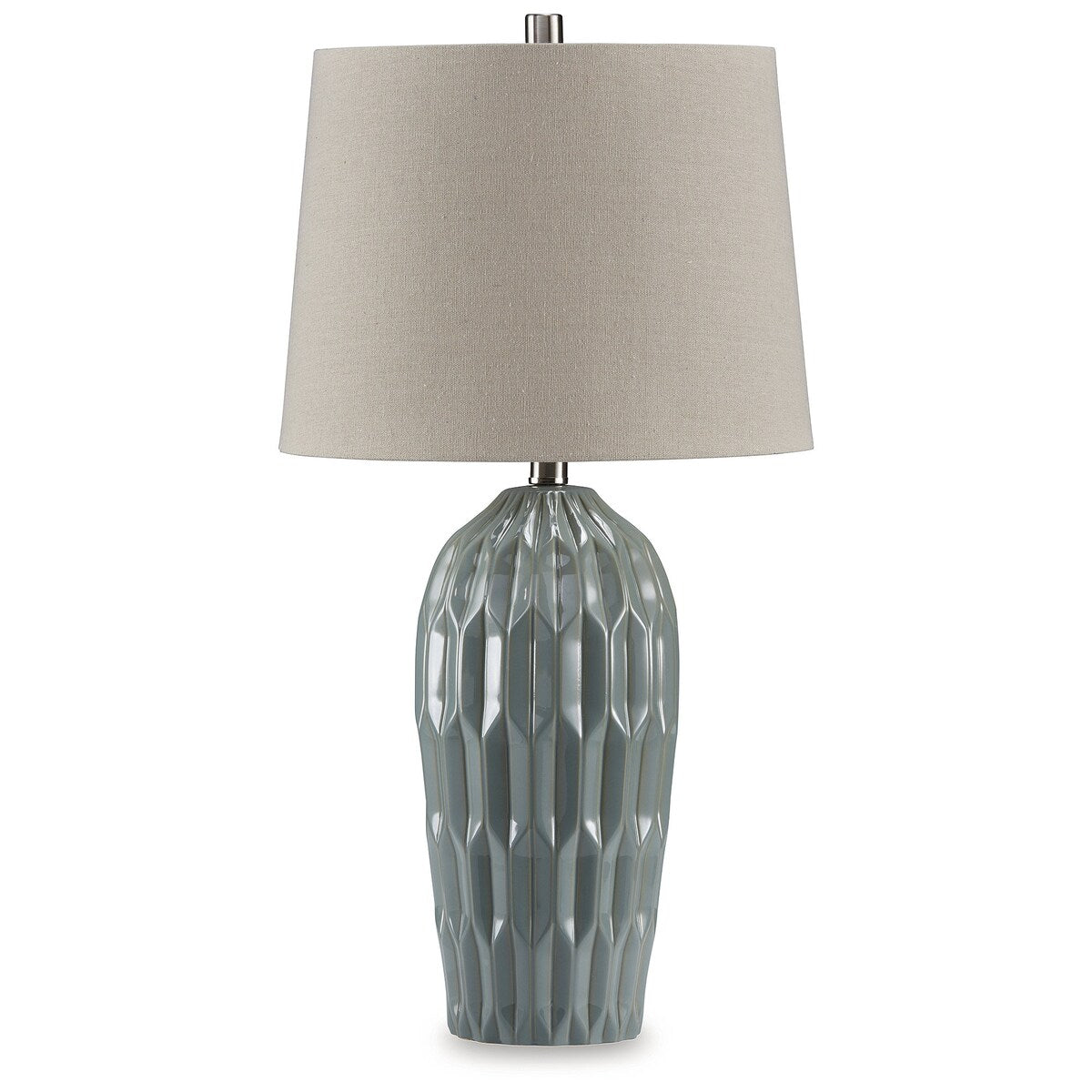 Lampada da tavolo Signature Design by Ashley Hadbury blu (set da 2) - 14 L x 14 P x 26,75 A