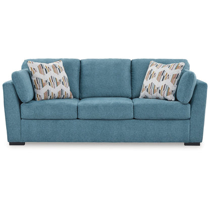 Divano letto matrimoniale Signature Design by Ashley Keerwick color verde acqua - 94 L x 41 P x 39 A
