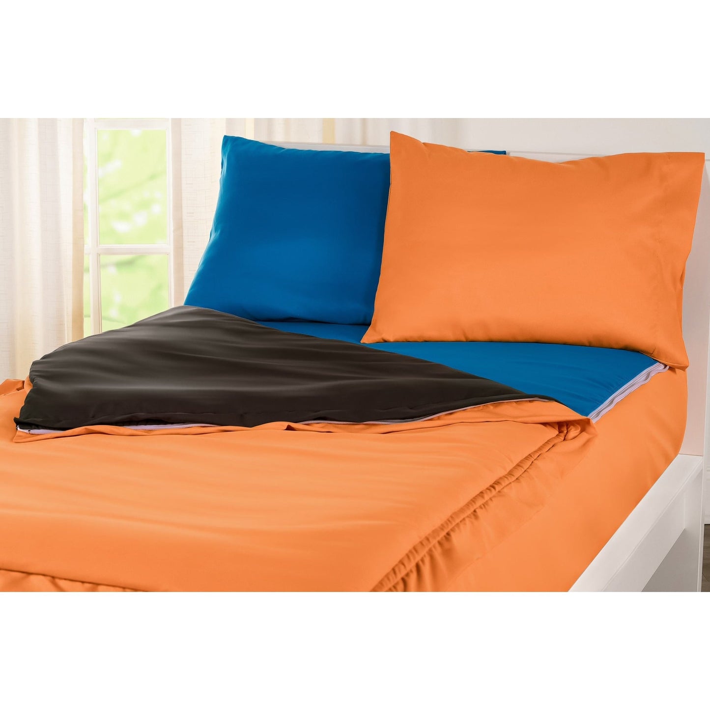 Set di biancheria da letto Deluxe con cerniera Siscovers Orange Bunkie
