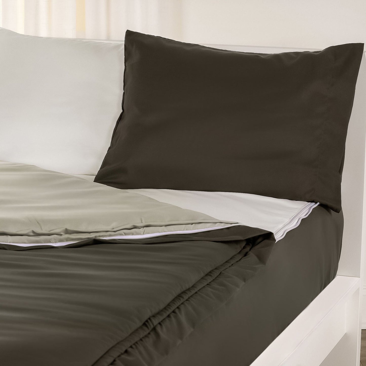 Set di biancheria da letto Siscovers Pewter Bunkie Deluxe con cerniera