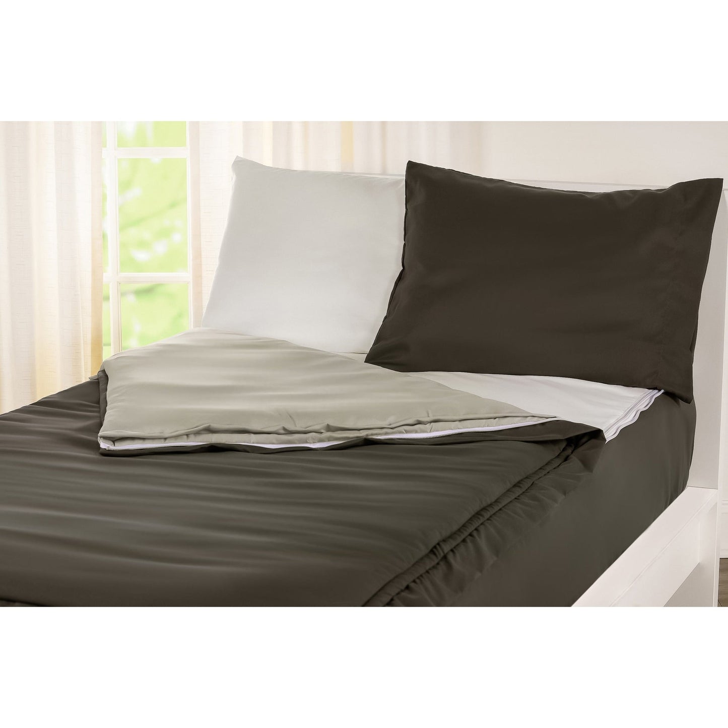 Set di biancheria da letto Siscovers Pewter Bunkie Deluxe con cerniera