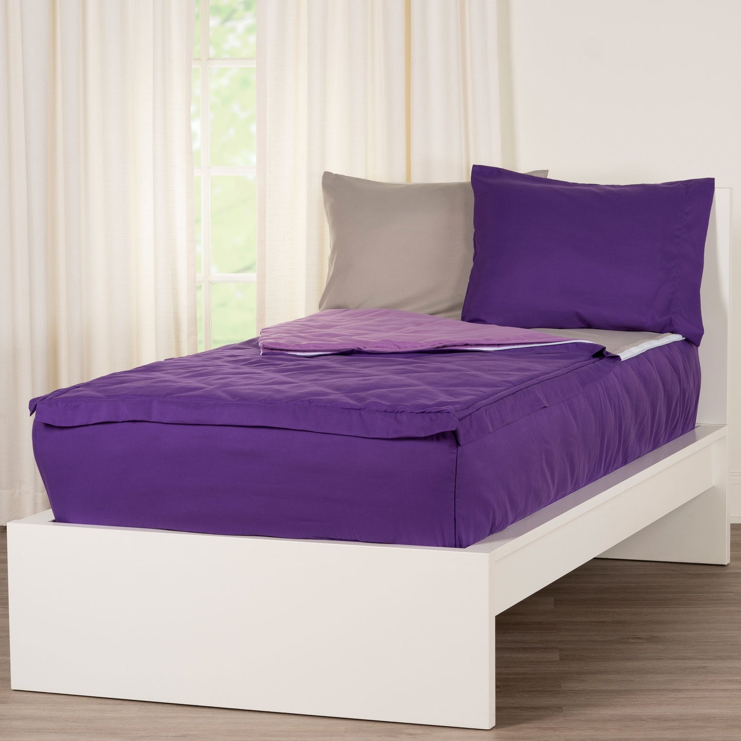 Set di biancheria da letto Siscovers Purple Bunkie Deluxe con cerniera