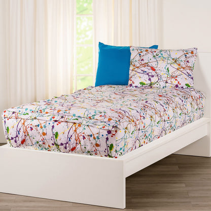 Siscovers Splashed and Splattered Bunkie Deluxe Set di biancheria da letto con cerniera